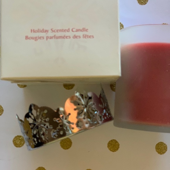 PartyLite Poinsetta Musk Decorative reusable base Rare Collectible Holiday NIB - Picture 4 of 7